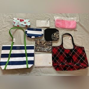 NWT Designer Makeup & Tote Bags